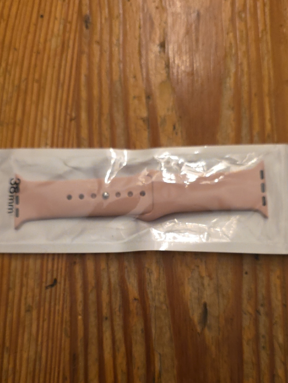 Silicone Watch Band in Light Pink 38mm